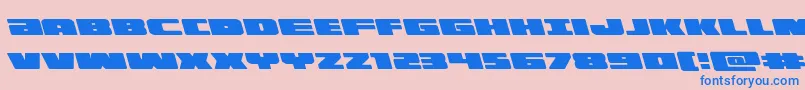 illuminoleft Font – Blue Fonts on Pink Background