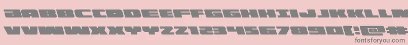 illuminoleft Font – Gray Fonts on Pink Background