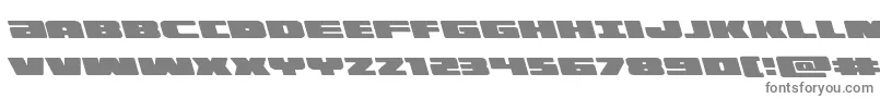 illuminoleft-fontti – harmaat kirjasimet valkoisella taustalla