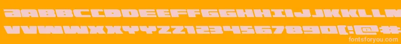 illuminoleft Font – Pink Fonts on Orange Background