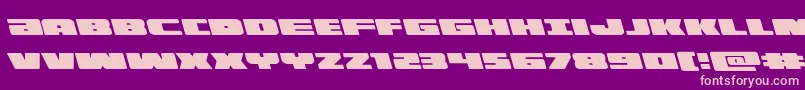 illuminoleft Font – Pink Fonts on Purple Background