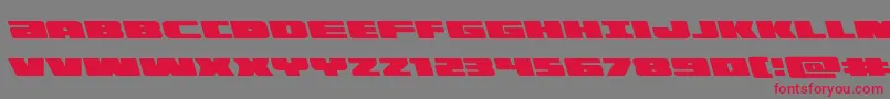 illuminoleft Font – Red Fonts on Gray Background