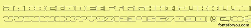 illuminoout Font – Black Fonts on Yellow Background