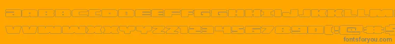 illuminoout Font – Gray Fonts on Orange Background