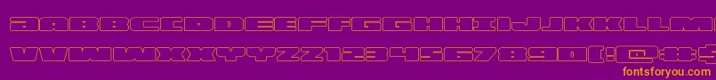 illuminoout Font – Orange Fonts on Purple Background