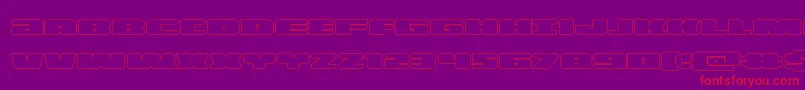 illuminoout Font – Red Fonts on Purple Background