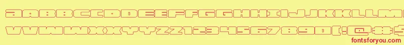 illuminoout Font – Red Fonts on Yellow Background