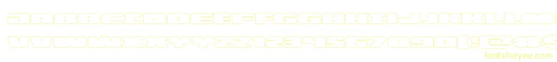 illuminoout Font – Yellow Fonts on White Background