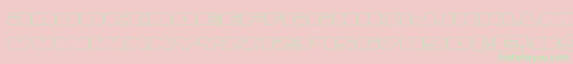 フォントilluminoout – ピンクの背景に緑の文字