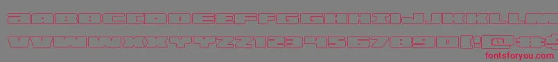 illuminoout Font – Red Fonts on Gray Background