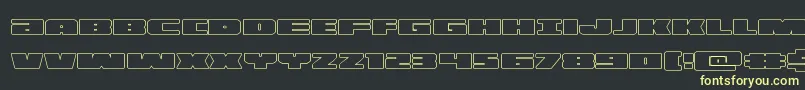 illuminoout Font – Yellow Fonts on Black Background