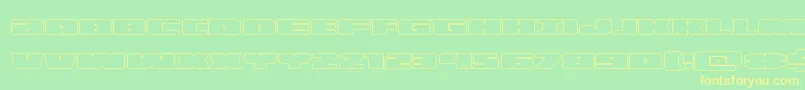 illuminoout Font – Yellow Fonts on Green Background