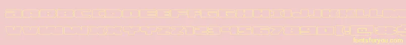 illuminoout Font – Yellow Fonts on Pink Background