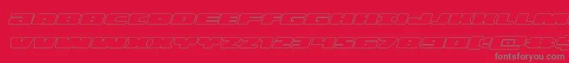 illuminooutital Font – Gray Fonts on Red Background