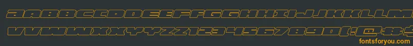 illuminooutital Font – Orange Fonts on Black Background