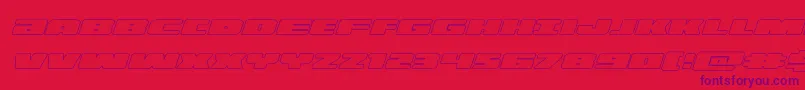 illuminooutital Font – Purple Fonts on Red Background