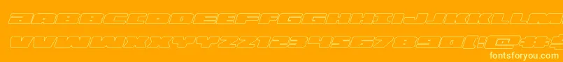 illuminooutital Font – Yellow Fonts on Orange Background