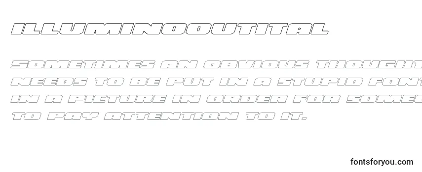 Обзор шрифта Illuminooutital (130179)