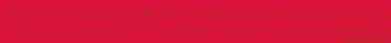 illuminooutital Font – Brown Fonts on Red Background