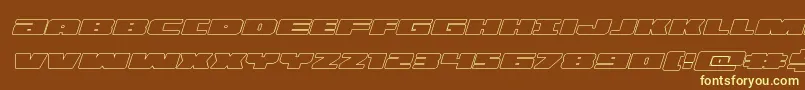 illuminooutital Font – Yellow Fonts on Brown Background