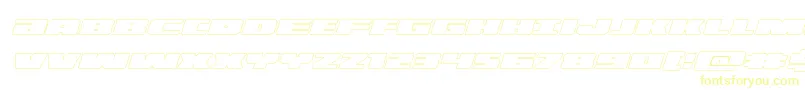 Шрифт illuminooutital – жёлтые шрифты