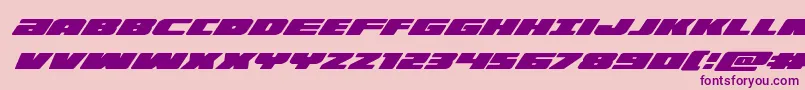 illuminosuperital Font – Purple Fonts on Pink Background