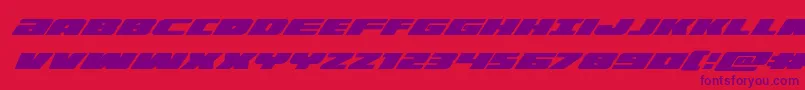 illuminosuperital Font – Purple Fonts on Red Background