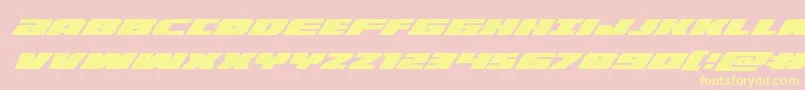 illuminosuperital Font – Yellow Fonts on Pink Background