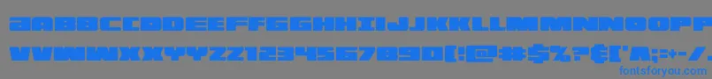 illuminoxtracond Font – Blue Fonts on Gray Background