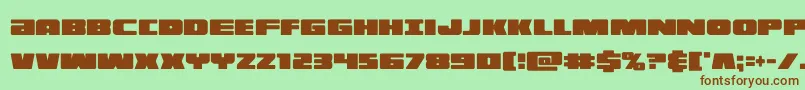 Saiba mais sobre a fonte illuminoxtracond Fonte illuminoxtracond – fontes marrons em um fundo verde