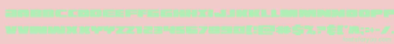 illuminoxtracond Font – Green Fonts on Pink Background