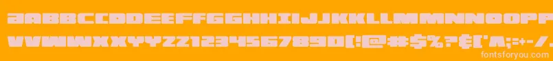 フォントilluminoxtracond – オレンジの背景にピンクのフォント
