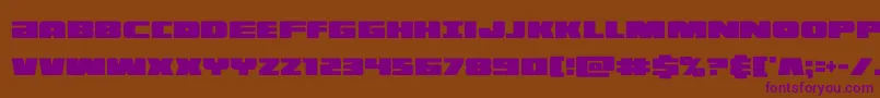 illuminoxtracond Font – Purple Fonts on Brown Background