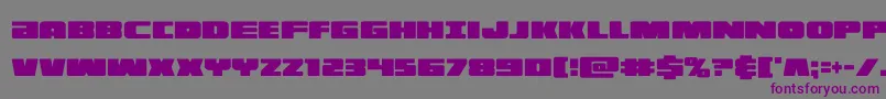 illuminoxtracond Font – Purple Fonts on Gray Background