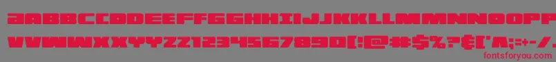 illuminoxtracond Font – Red Fonts on Gray Background