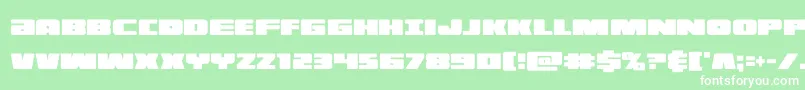 illuminoxtracond Font – White Fonts on Green Background