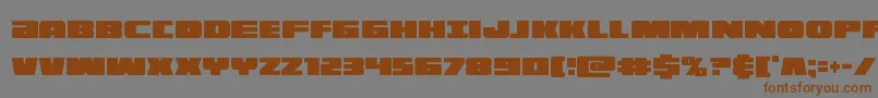 illuminoxtracond Font – Brown Fonts on Gray Background