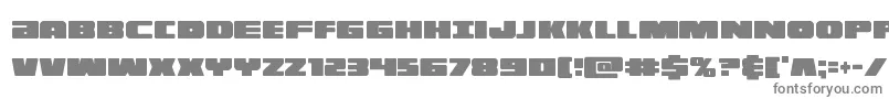 フォントilluminoxtracond – 白い背景に灰色の文字