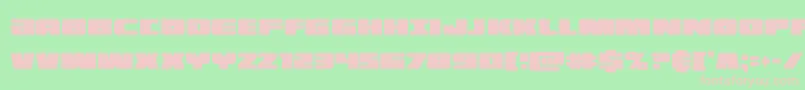 illuminoxtracond Font – Pink Fonts on Green Background