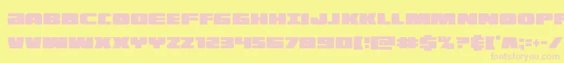 illuminoxtracond Font – Pink Fonts on Yellow Background