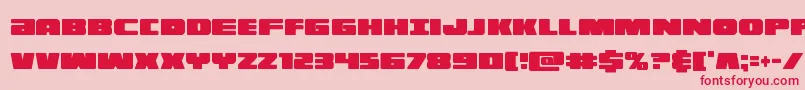 illuminoxtracond Font – Red Fonts on Pink Background
