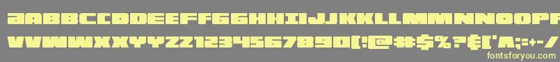 illuminoxtracond Font – Yellow Fonts on Gray Background