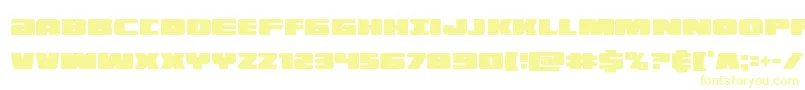 illuminoxtracond Font – Yellow Fonts on White Background