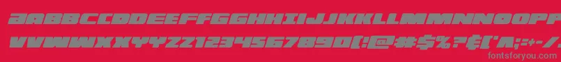 illuminoxtracondital Font – Gray Fonts on Red Background