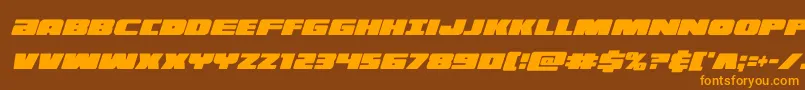 illuminoxtracondital Font – Orange Fonts on Brown Background