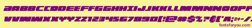 illuminoxtracondital Font – Purple Fonts on Yellow Background