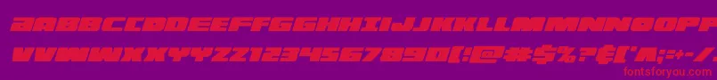 illuminoxtracondital Font – Red Fonts on Purple Background