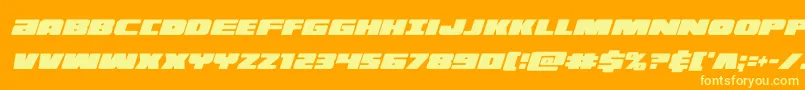 illuminoxtracondital Font – Yellow Fonts on Orange Background