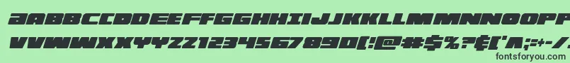 illuminoxtracondital Font – Black Fonts on Green Background