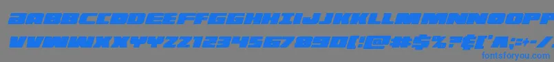 illuminoxtracondital Font – Blue Fonts on Gray Background